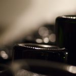 Photo de bouteilles de champagne en cave