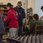 Photo d'une équipe travaillant lors d'une journée de tirage